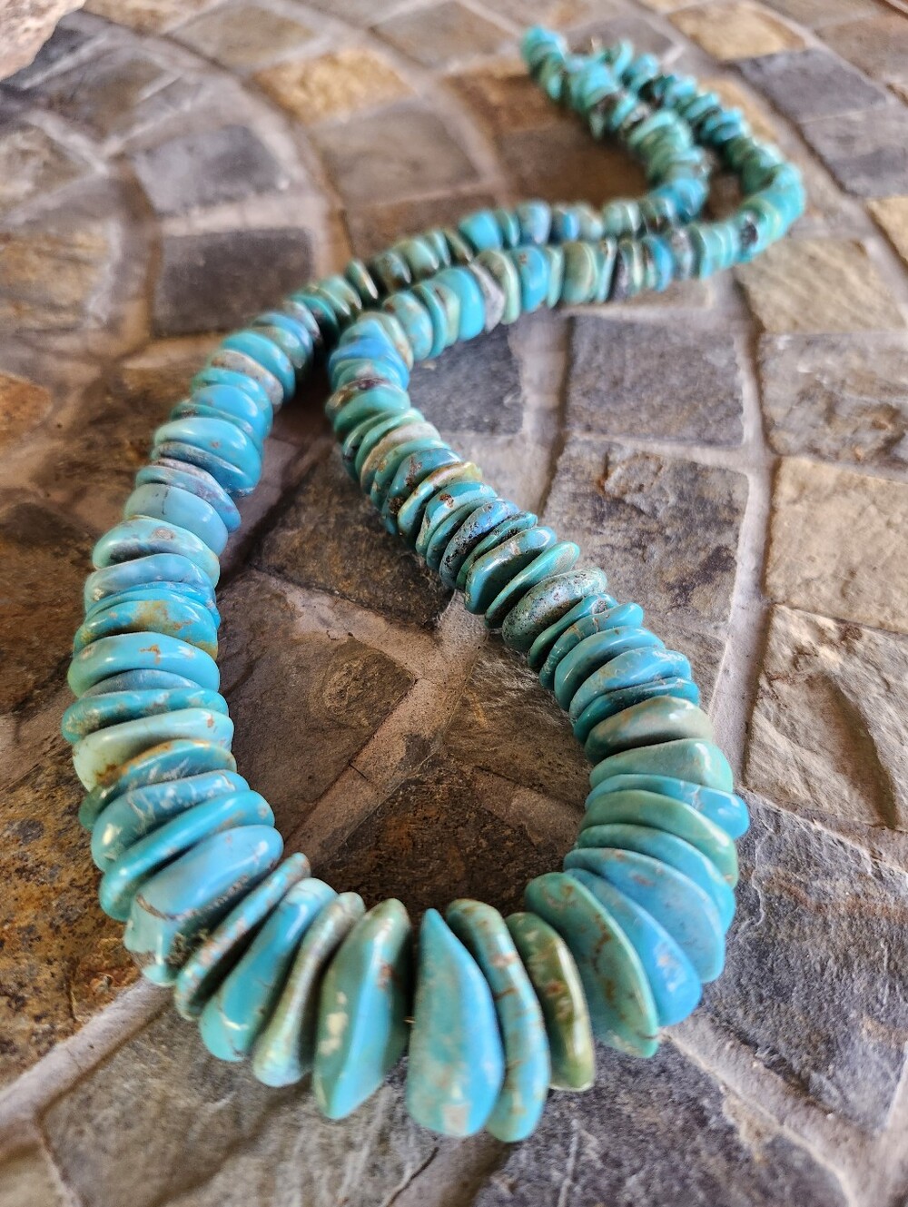 Sterling silver Genuine TURQUOISE necklace